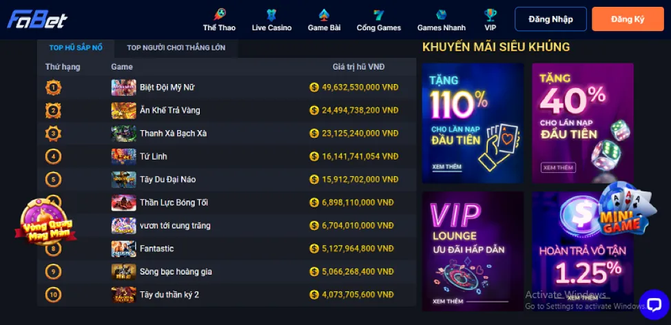 Cá cược trực tiếp sôi động tại HK79 Casino